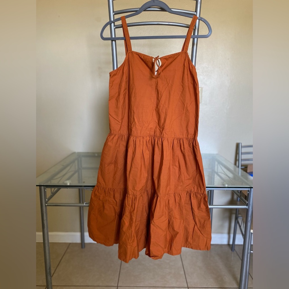 Melrose & Market orange sleeveless dress